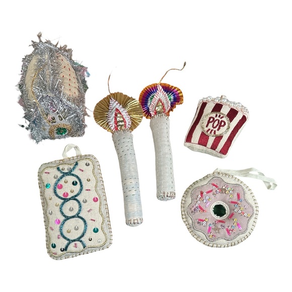 Anthropologie Free People Sissel Edelbo Skippy Cotton Ornament Bundle NWT Boho